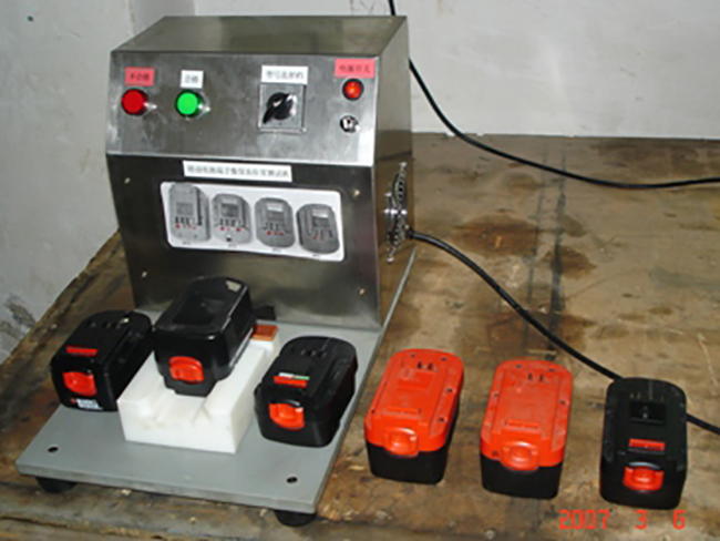 Hand drill battery testing machine